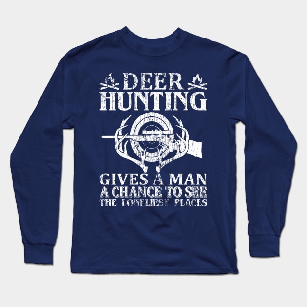 Deer Hunting Long Sleeve T-Shirt by LaarniGallery